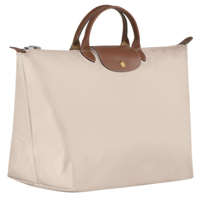 Men's Longchamp Le Pliage L Travel Bags Beige | UAE-9178MV