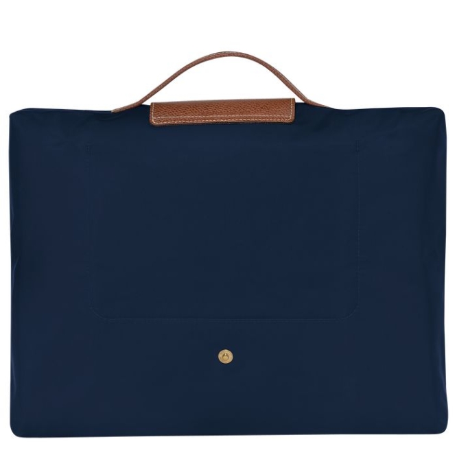 Men's Longchamp Le Pliage Original S Document Holders Navy | UAE-5024TX