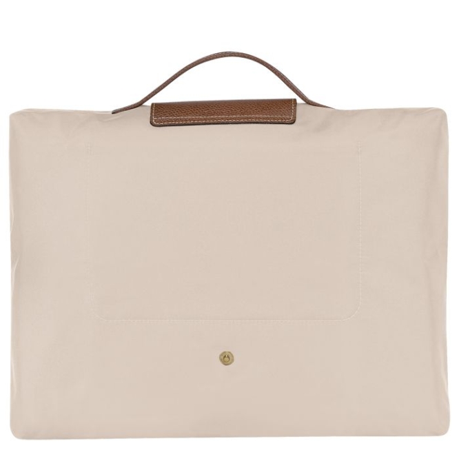 Men's Longchamp Le Pliage Original S Document Holders Beige | UAE-5182XI