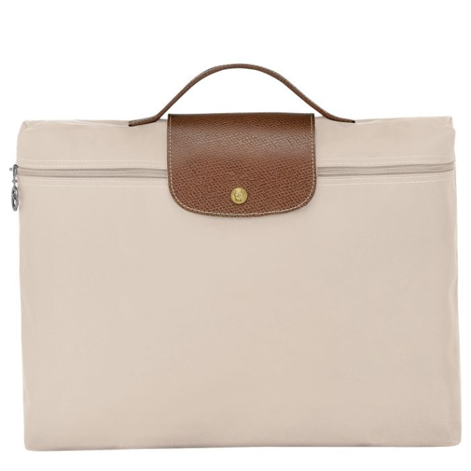 Men\'s Longchamp Le Pliage Original S Document Holders Beige | UAE-5182XI