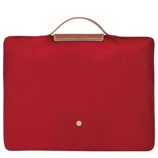 Men's Longchamp Le Pliage Original S Document Holders Red | UAE-9423QC