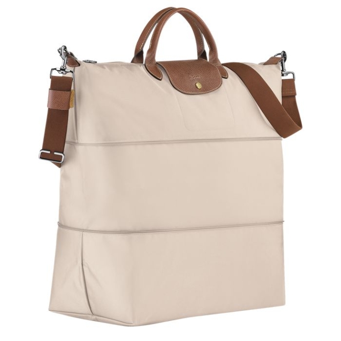 Men's Longchamp Le Pliage Travel Bags Beige | UAE-6795GB