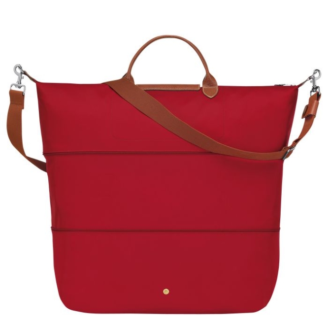 Men's Longchamp Le Pliage Travel Bags Red | UAE-5149PB