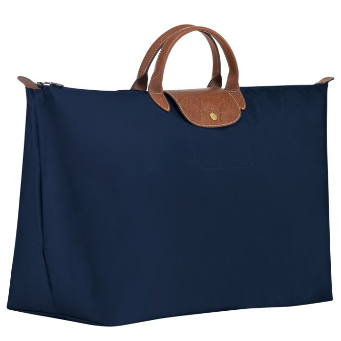 Men's Longchamp Le Pliage XL Travel Bags Navy | UAE-0876HK