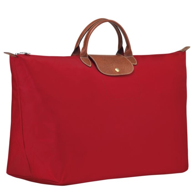 Men's Longchamp Le Pliage XL Travel Bags Red | UAE-8439GQ