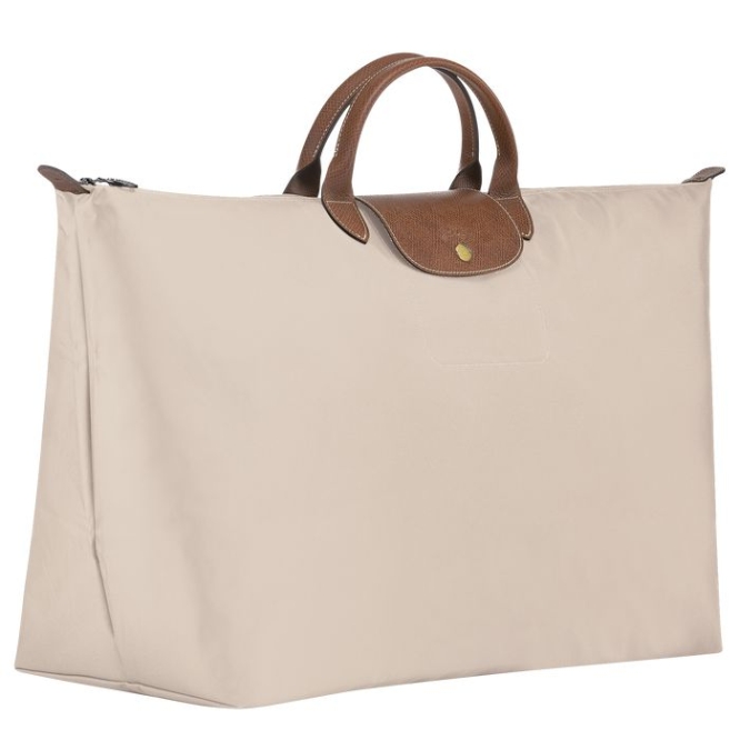 Men's Longchamp Le Pliage XL Travel Bags Beige | UAE-8531UO