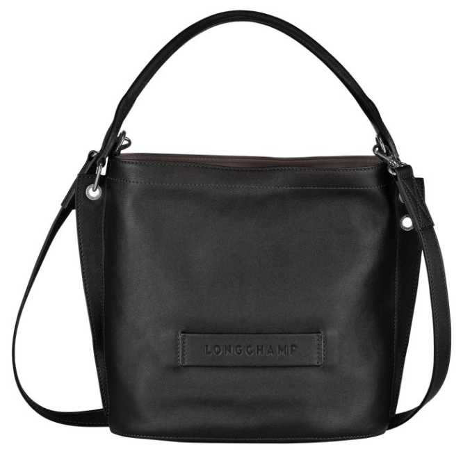 Women\'s Longchamp 3D Crossbody Bags Black | UAE-8534WK