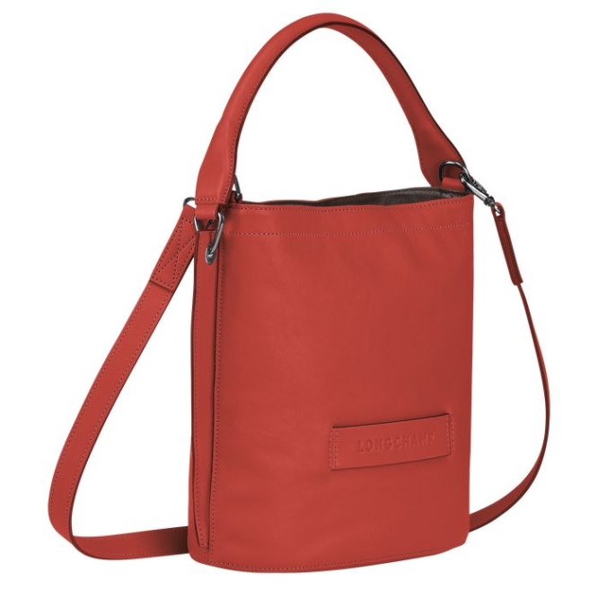 Women's Longchamp 3D Crossbody Bags Red | UAE-6320AL