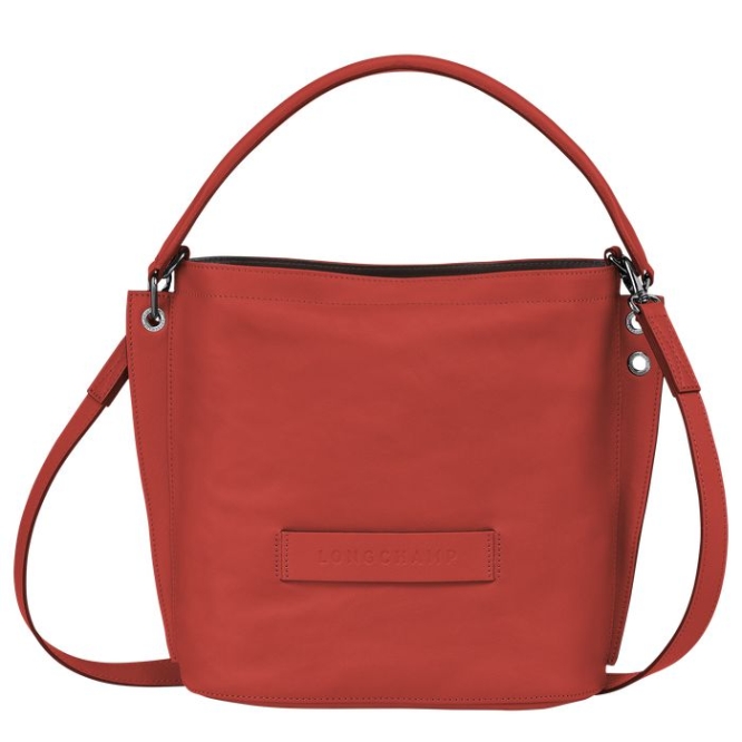 Women\'s Longchamp 3D Crossbody Bags Red | UAE-6320AL