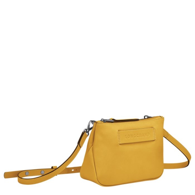 Women's Longchamp 3D Crossbody Bags Yellow | UAE-4072QS