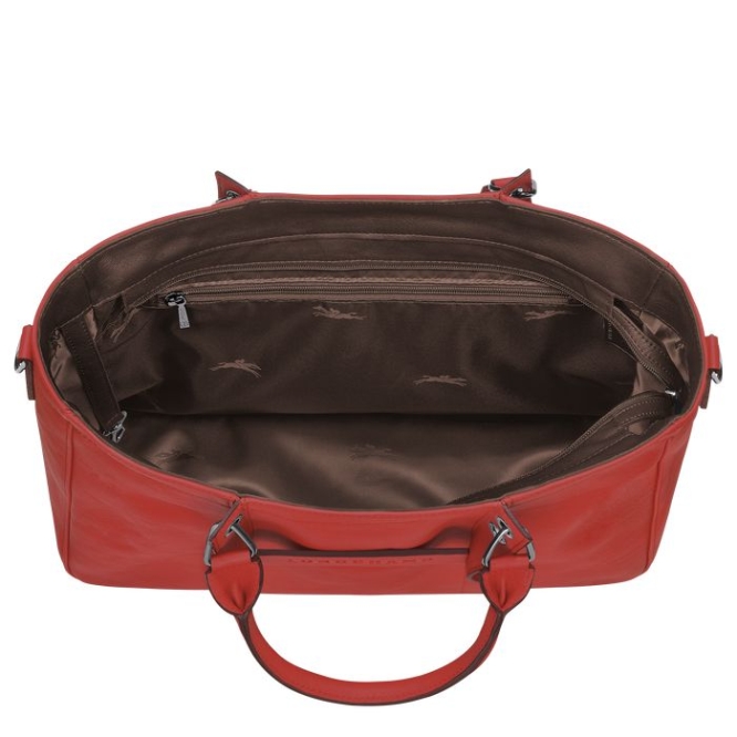 Women's Longchamp 3D M Top-handle Bags Red | UAE-8592NK