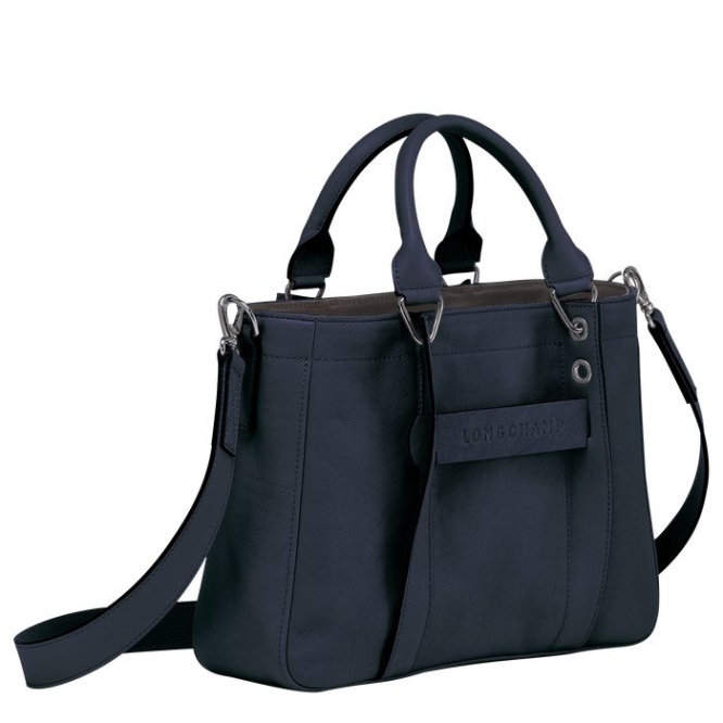 Women's Longchamp 3D S Top-handle Bags Blue | UAE-5026IV