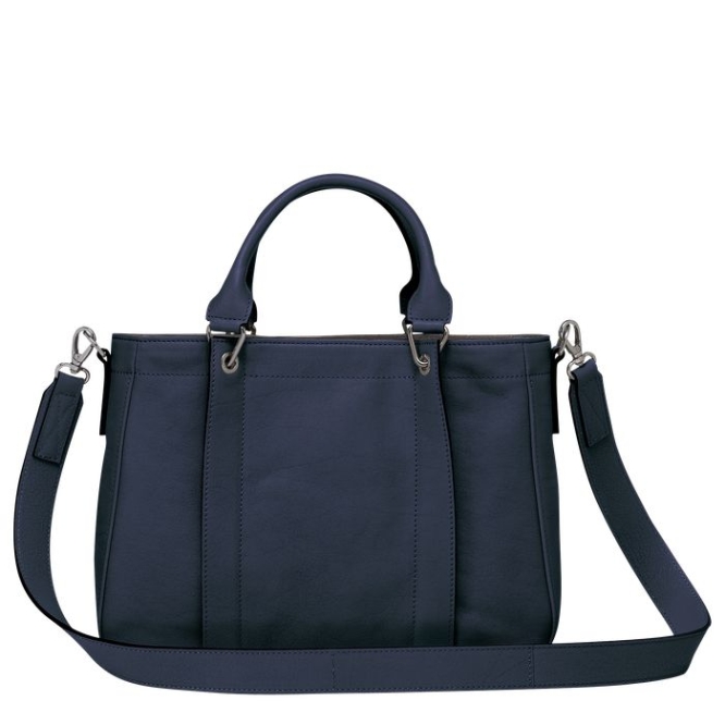 Women's Longchamp 3D S Top-handle Bags Blue | UAE-5026IV