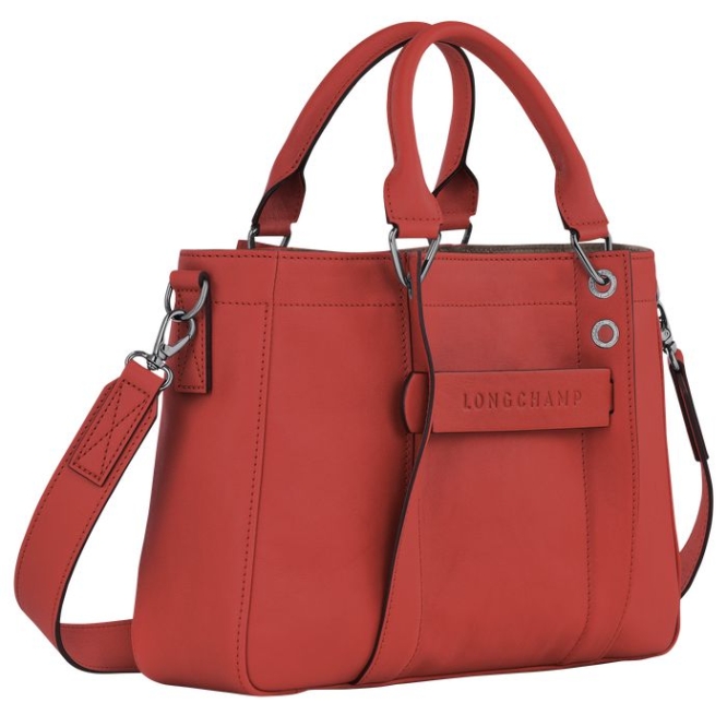 Women's Longchamp 3D S Top-handle Bags Red | UAE-3025QN