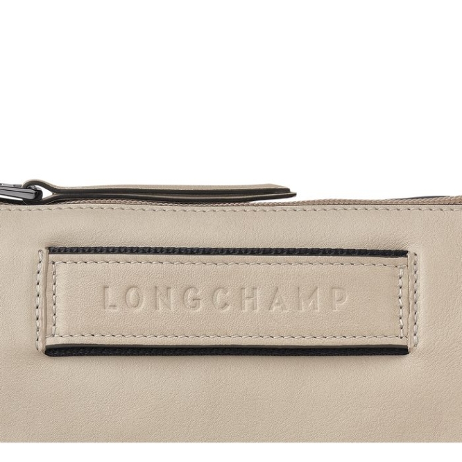 Women's Longchamp 3D Sangle Crossbody Bags Beige | UAE-1425PE