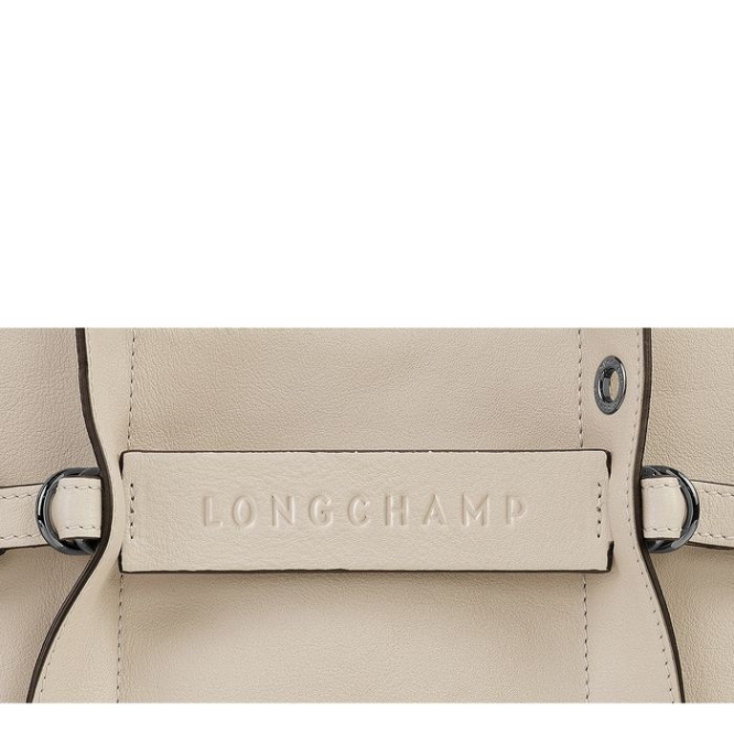 Women's Longchamp 3D Sangle S Top-handle Bags Beige | UAE-4905MX