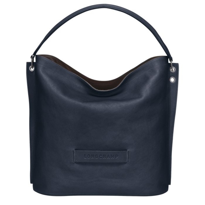 Women\'s Longchamp 3D Shoulder Bags Blue | UAE-6389YV