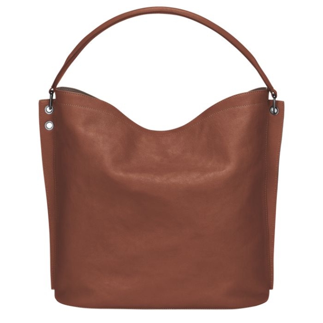 Women's Longchamp 3D Shoulder Bags Brown | UAE-1836XK