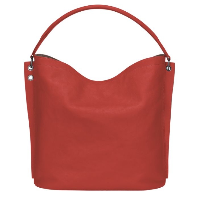 Women's Longchamp 3D Shoulder Bags Red | UAE-6437FZ