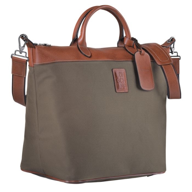 Women's Longchamp Boxford Travel Bags Brown | UAE-3819IU