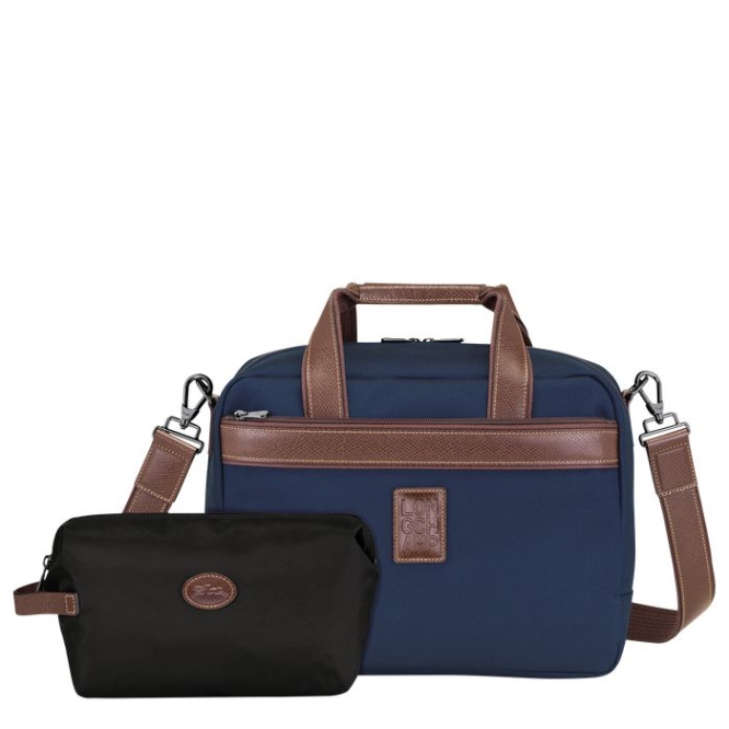 Women's Longchamp Boxford Travel Bags Navy | UAE-8591LG