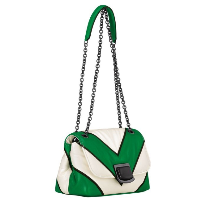 Women's Longchamp Brioche Losange S Crossbody Bags Green | UAE-5679PQ