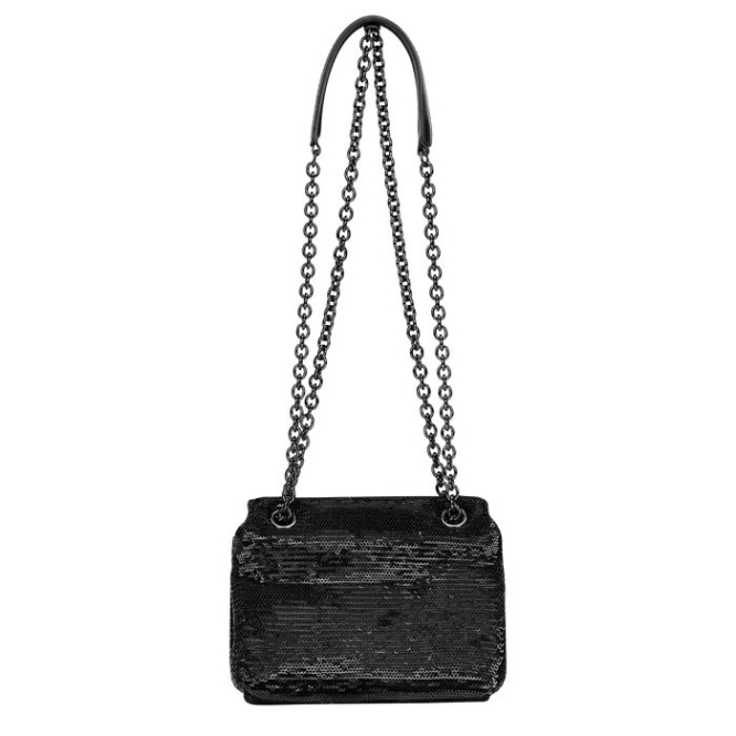 Women's Longchamp Brioche Party XS Crossbody Bags Black | UAE-1069KN