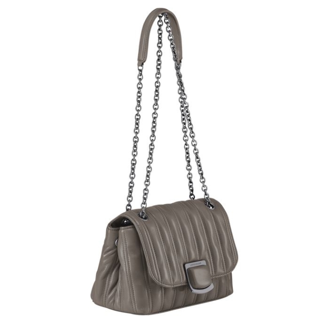 Women's Longchamp Brioche S Crossbody Bags Grey | UAE-1285ZK