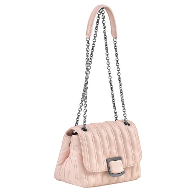 Women's Longchamp Brioche S Crossbody Bags Light Pink | UAE-4956OL