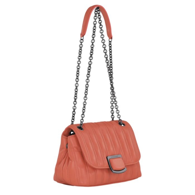 Women's Longchamp Brioche S Crossbody Bags Pink | UAE-6431PO