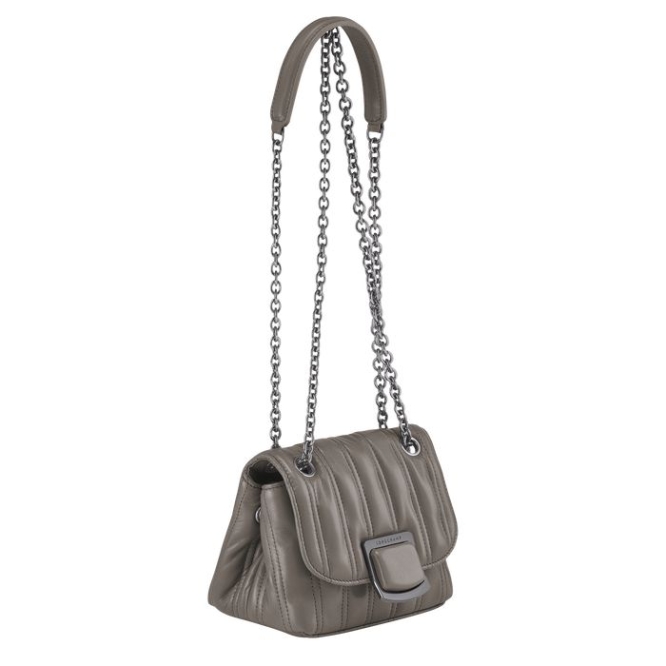 Women's Longchamp Brioche XS Crossbody Bags Grey | UAE-5348JH