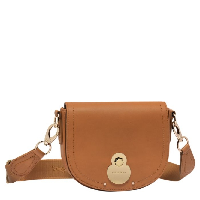 Women\'s Longchamp Cavalcade S Crossbody Bags Beige | UAE-4875AI