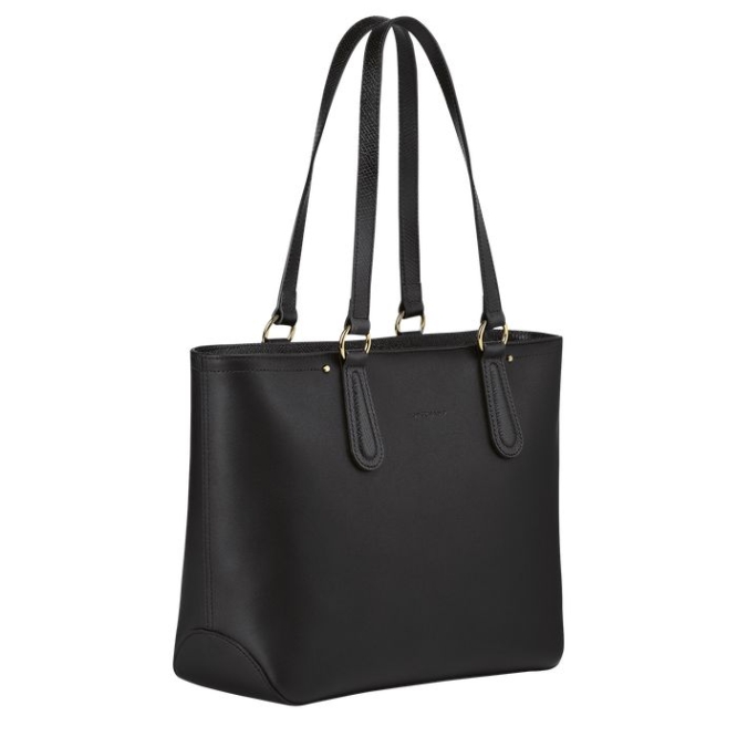 Women's Longchamp Cavalcade Shoulder Bags Black | UAE-1025RT