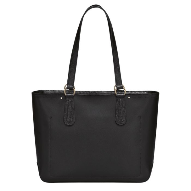 Women's Longchamp Cavalcade Shoulder Bags Black | UAE-1025RT