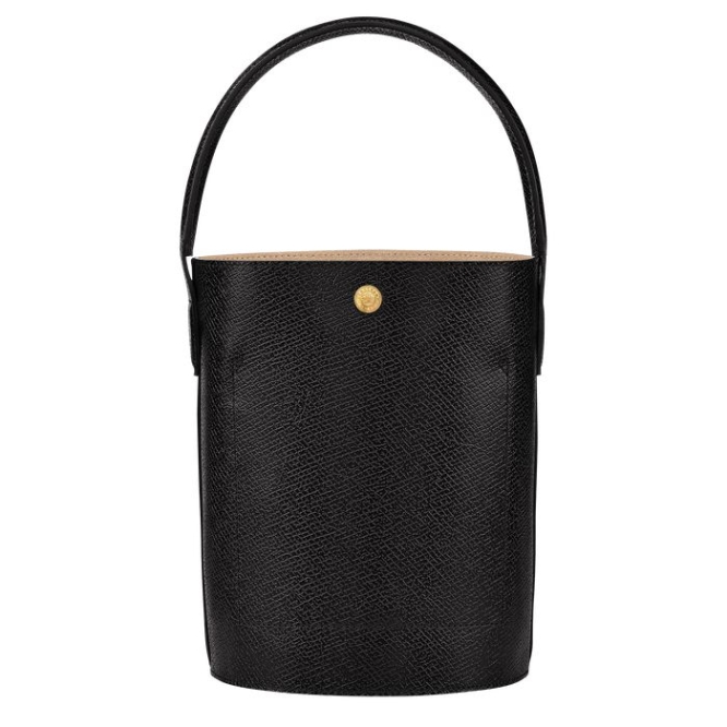 Women's Longchamp Cuir De Russie Top-handle Bags Black | UAE-3762NW