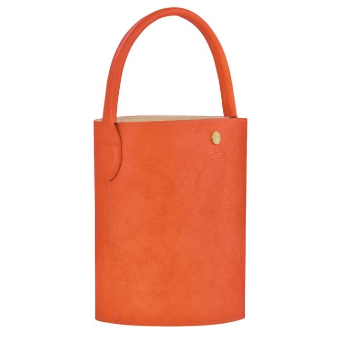 Women's Longchamp Cuir De Russie Top-handle Bags Orange | UAE-4528NE