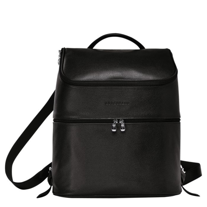 Women\'s Longchamp Le Foulonné Backpacks Black | UAE-5032VJ