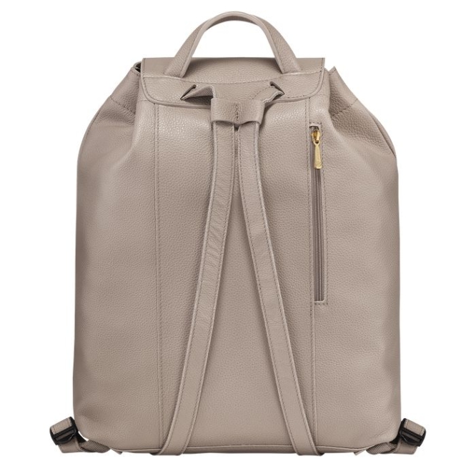 Women's Longchamp Le Foulonné Backpacks Grey | UAE-6401AI