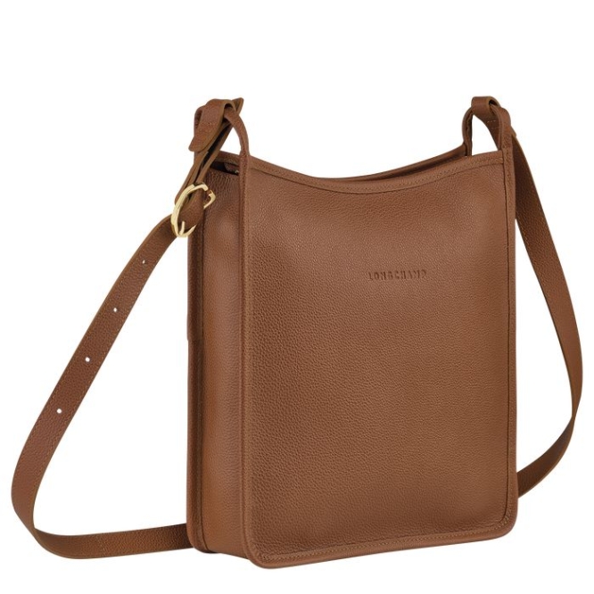 Women's Longchamp Le Foulonné L Crossbody Bags Brown | UAE-2603WR