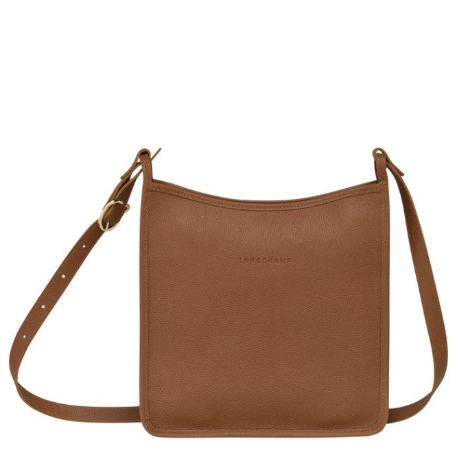 Women\'s Longchamp Le Foulonné L Crossbody Bags Brown | UAE-2603WR