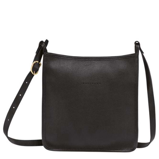 Women\'s Longchamp Le Foulonné L Crossbody Bags Black | UAE-3698SI