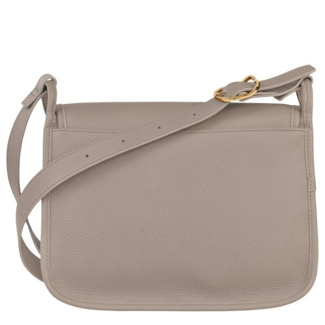 Women's Longchamp Le Foulonné L Crossbody Bags Grey | UAE-4128LF