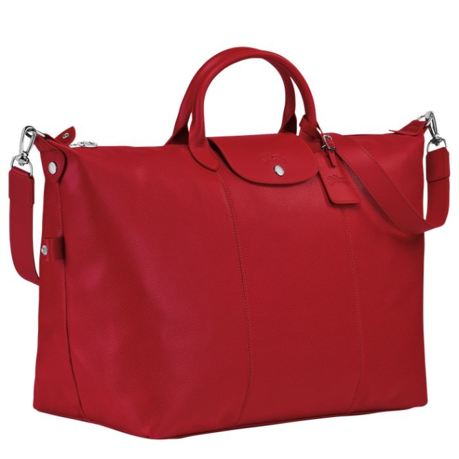 Women's Longchamp Le Foulonné L Travel Bags Red | UAE-1723YG