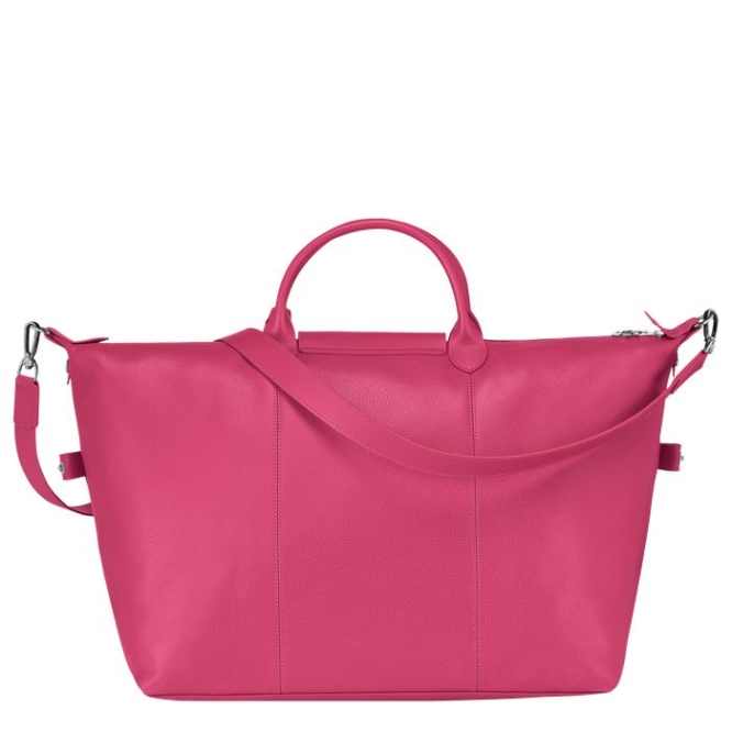 Women's Longchamp Le Foulonné L Travel Bags Pink | UAE-1845IR