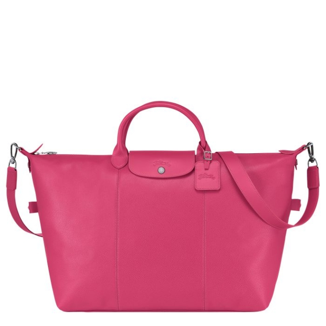 Women\'s Longchamp Le Foulonné L Travel Bags Pink | UAE-1845IR