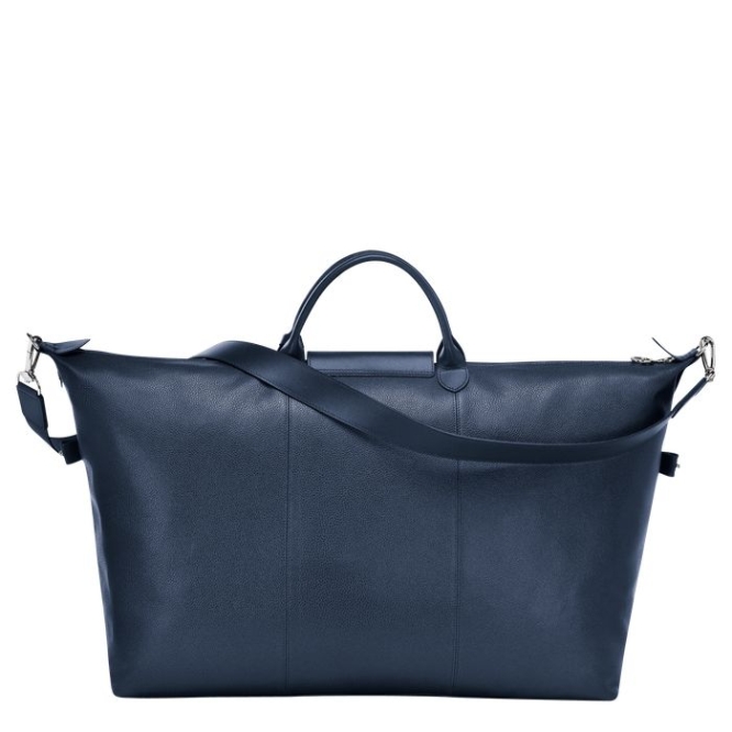 Women's Longchamp Le Foulonné L Travel Bags Navy | UAE-6014AF