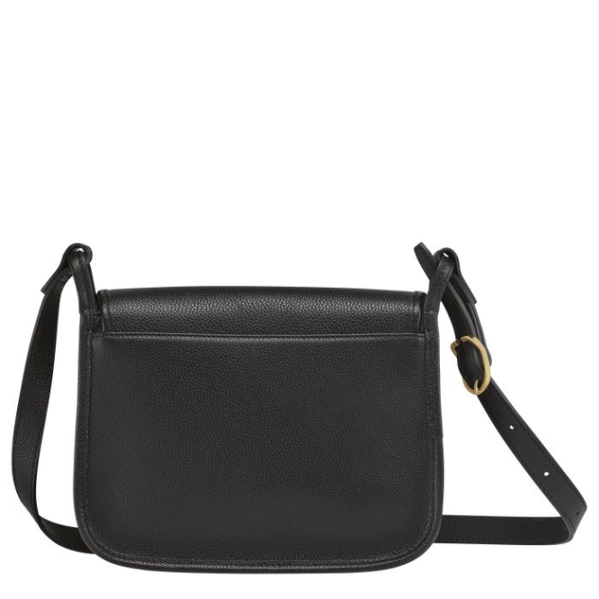 Women's Longchamp Le Foulonné M Crossbody Bags Black | UAE-0834VX