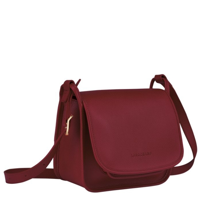 Women's Longchamp Le Foulonné M Crossbody Bags Red | UAE-6528QC