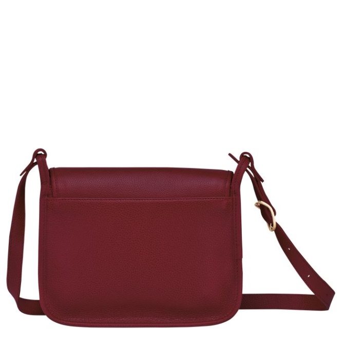 Women's Longchamp Le Foulonné M Crossbody Bags Red | UAE-6528QC