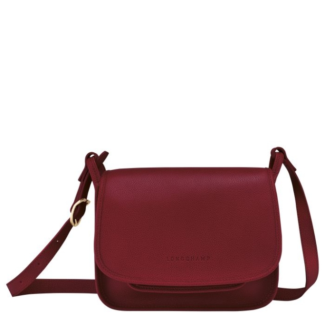 Women\'s Longchamp Le Foulonné M Crossbody Bags Red | UAE-6528QC